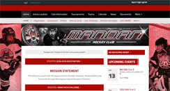 Desktop Screenshot of mandanhockey.com